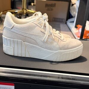 Puma Women's Off-White Platform Sneakers
